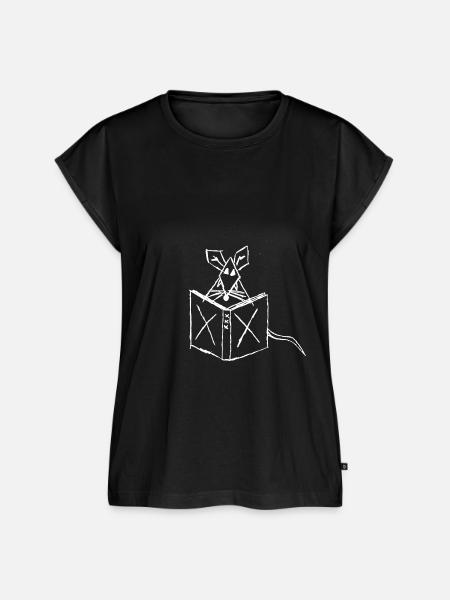Leseratte - Frauen Premium Bio Top - Schwarz