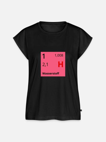 Wasserstoff - Frauen Premium Bio Top - Schwarz