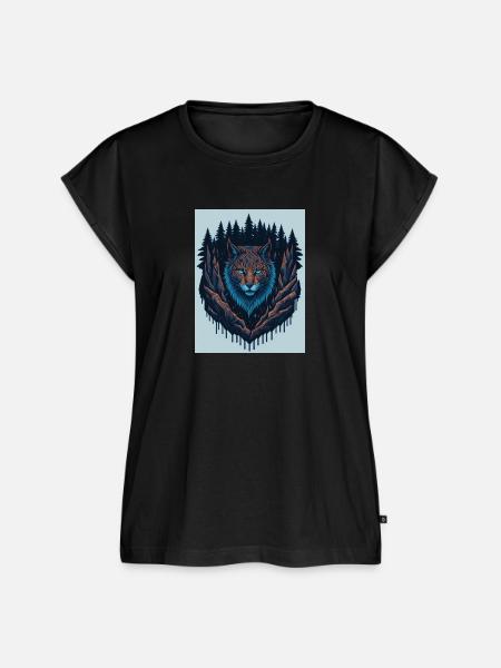 Lynx Logo - Frauen Premium Bio Top - Schwarz