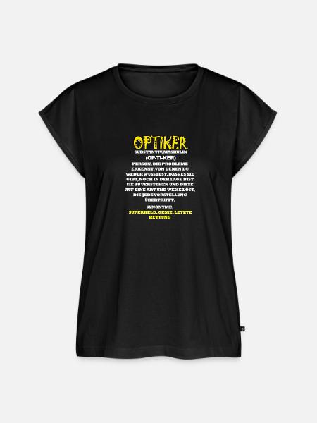 Optiker - Frauen Premium Bio Top - Schwarz