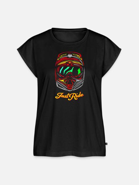 Motorradhelm - Frauen Premium Bio Top - Schwarz