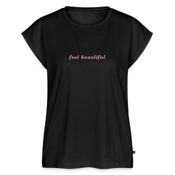 Feel Beautiful - Frauen Premium Bio Top - Schwarz - Vorne - AI Model Female 172 light (172cm)