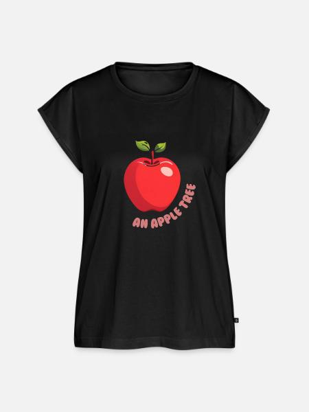 ein Apfelbaum - Frauen Premium Bio Top - Schwarz