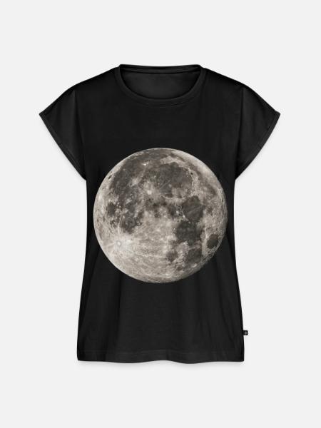 Vollmond - Frauen Premium Bio Top - Schwarz