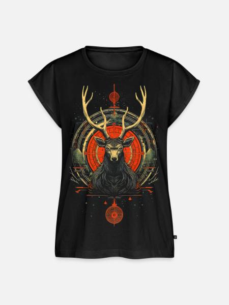 Retro - Frauen Premium Bio Top - Schwarz