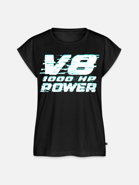 V8 - Frauen Premium Bio Top - Schwarz