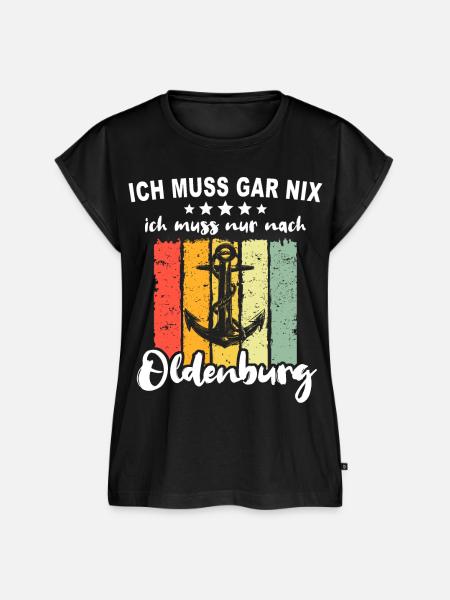 Oldenburg Sprüche Oldenburger - Frauen Premium Bio Top - Schwarz