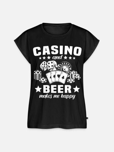 Casino Glücksspiel - Frauen Premium Bio Top - Schwarz