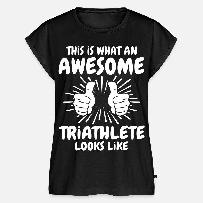 Triathlet - Frauen Premium Bio Top - Schwarz