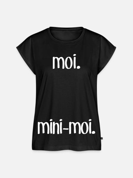 Me & M-Me (Dunkel) - Frauen Premium Bio Top - Schwarz