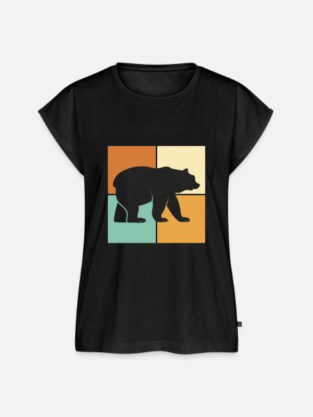 Bär - Frauen Premium Bio Top - Schwarz