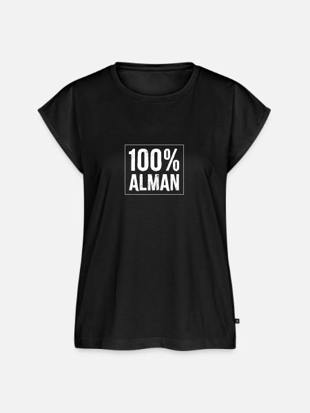 Alman Hundert Prozent - Frauen Premium Bio Top - Schwarz