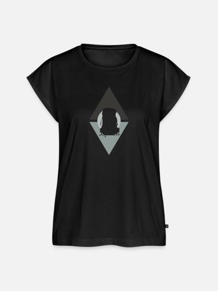 Backpacker Pilger Backpacker - Frauen Premium Bio Top - Schwarz