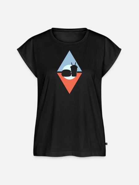 Imbisswagen lecker - Frauen Premium Bio Top - Schwarz