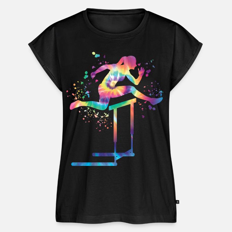 Hurdle Run Obstacle Course Kids Hurdle Run - Women’s Premium Organic Top - black
