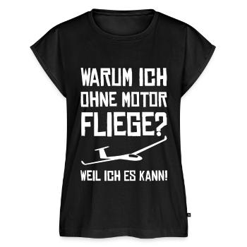 Segelfliegen Segelflieger - Frauen Premium Bio Top - Schwarz - Vorne - AI Model Female 172 light (172cm)