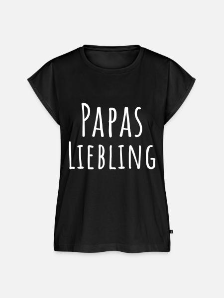 Papas Liebling - Frauen Premium Bio Top - Schwarz
