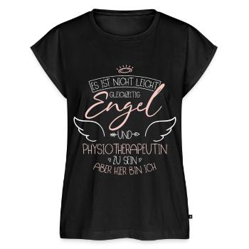Physiotherapeutin - Frauen Premium Bio Top - Schwarz - Vorne - AI Model Female 172 light (172cm)
