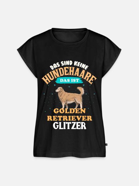 Golden Retriever - Frauen Premium Bio Top - Schwarz