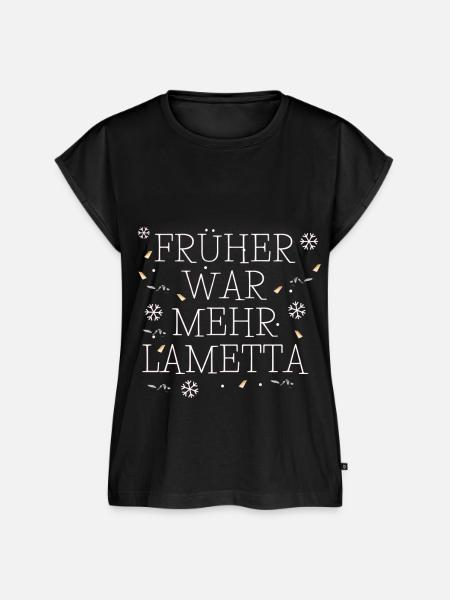 Früher war mehr Lametta - Frauen Premium Bio Top - Schwarz
