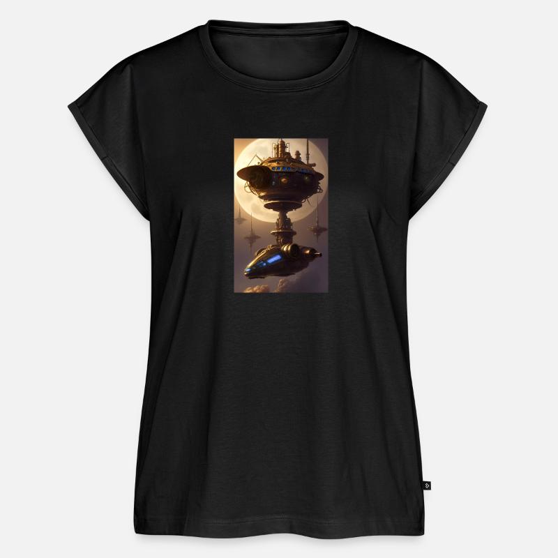 Alien | UFO | Spaceship | UAP | alien - Women’s Premium Organic Top - black