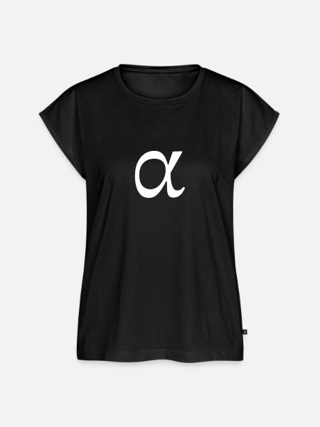 Alpha - Frauen Premium Bio Top - Schwarz