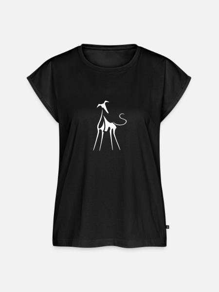 Windhund - Frauen Premium Bio Top - Schwarz