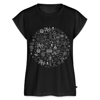 Science Naturwissenschaften Physik Geschenk Nerd - Frauen Premium Bio Top - Schwarz - Vorne - AI Model Female 172 light (172cm)