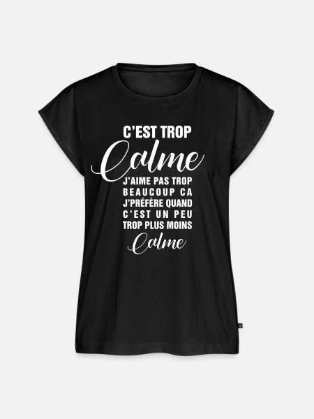 Mission - Zu ruhig - Frauen Premium Bio Top - Schwarz