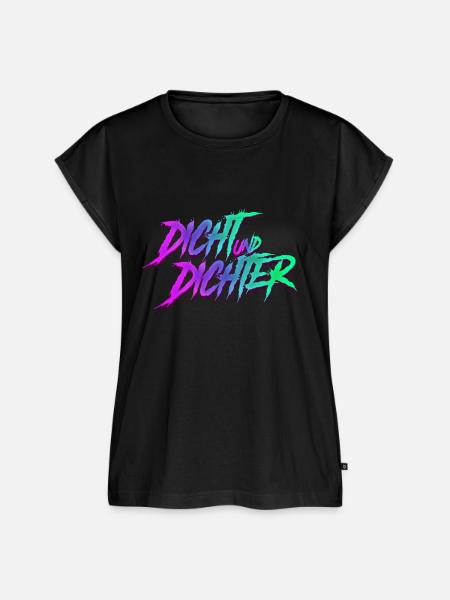 DICHT & DICHTER Bunt - Frauen Premium Bio Top - Schwarz