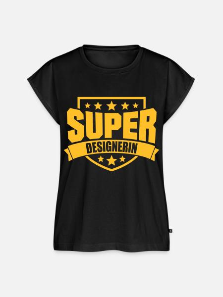 Super Designerin - Frauen Premium Bio Top - Schwarz