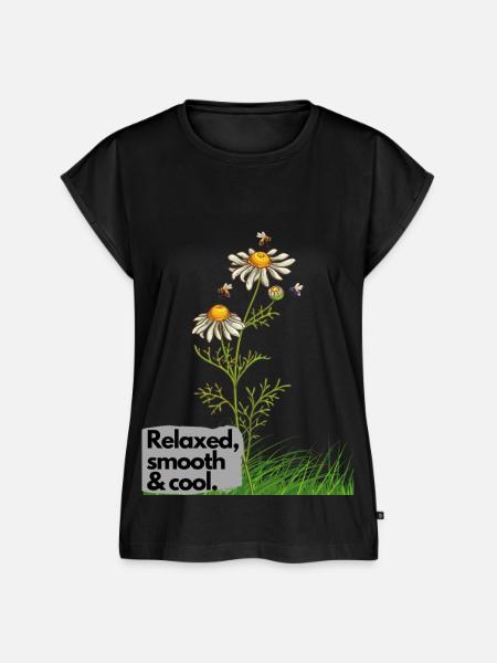 Stay relaxed! - Frauen Premium Bio Top - Schwarz