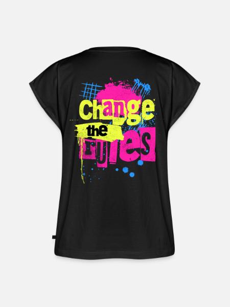 Change the Rules Graffiti - Frauen Premium Bio Top - Schwarz