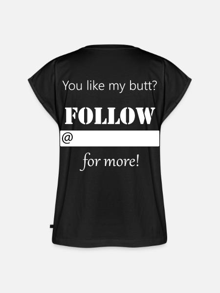 Influncer butt - Frauen Premium Bio Top - Schwarz