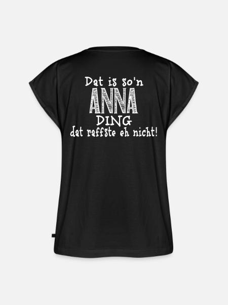 Anna - Frauen Premium Bio Top - Schwarz