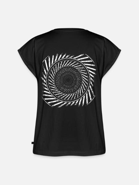 23K19spiral - Frauen Premium Bio Top - Schwarz