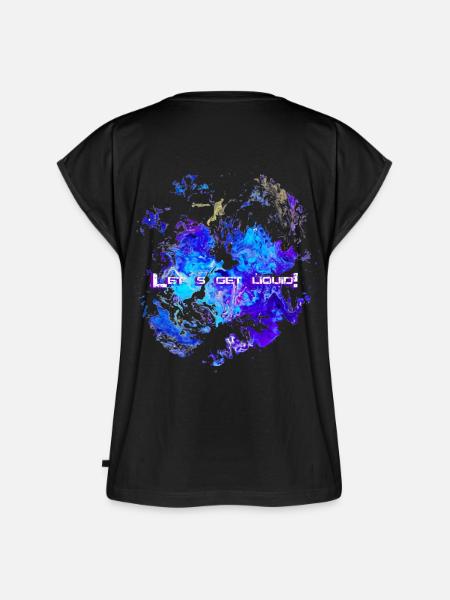 Let´s get liqiud! - Frauen Premium Bio Top - Schwarz