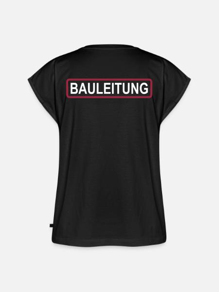 Baustellen-Bauleitung - Frauen Premium Bio Top - Schwarz