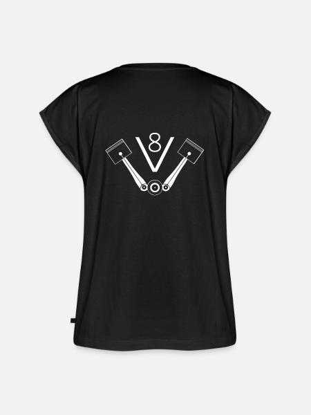 V8 Motor - Frauen Premium Bio Top - Schwarz