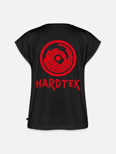 Hardtek Vinyl - Frauen Premium Bio Top - Schwarz