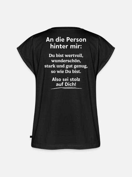 Du bist gut genug! - Frauen Premium Bio Top - Schwarz