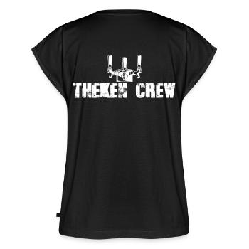Zapfhahn Theken Crew - Frauen Premium Bio Top - Schwarz - Hinten - AI Model Female 172 light (172cm)