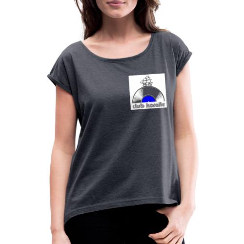 KORALLE 8 - Frauen T-Shirt mit gerollten Ärmeln