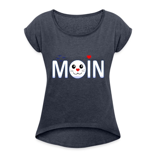 MOIN - Frauen T-Shirt mit gerollten Ärmeln