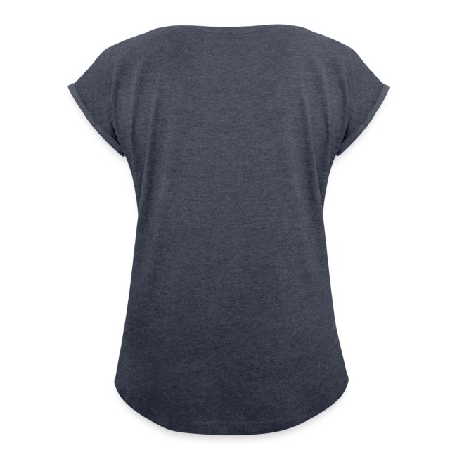 Vorschau: Vorsicht vor dem Frauchen - Frauen T-Shirt mit gerollten Ärmeln