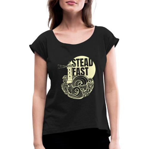 Steadfast - yellow - Women's T-Shirt with rolled up sleeves