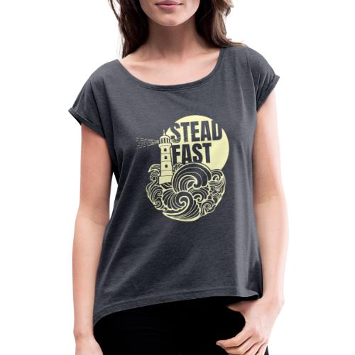 Steadfast - yellow - Women's T-Shirt with rolled up sleeves