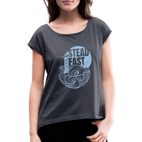 Steadfast - light blue - Women's T-Shirt with rolled up sleeves