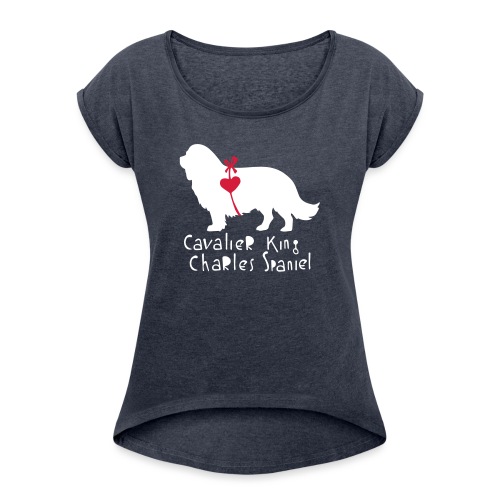 Cavalier Silhouette - Frauen T-Shirt mit gerollten Ärmeln