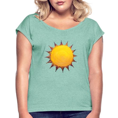 Sonnen-Power - Sonja Ariel von Staden - Frauen T-Shirt mit gerollten Ärmeln